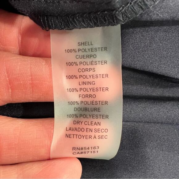 VInce Camuto Navy and White 6 Patterned Floral Short Dress Career Office Classic - Picture 8 of 11